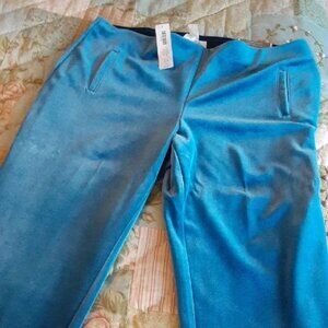 Blue Straight Leg Women's Pants